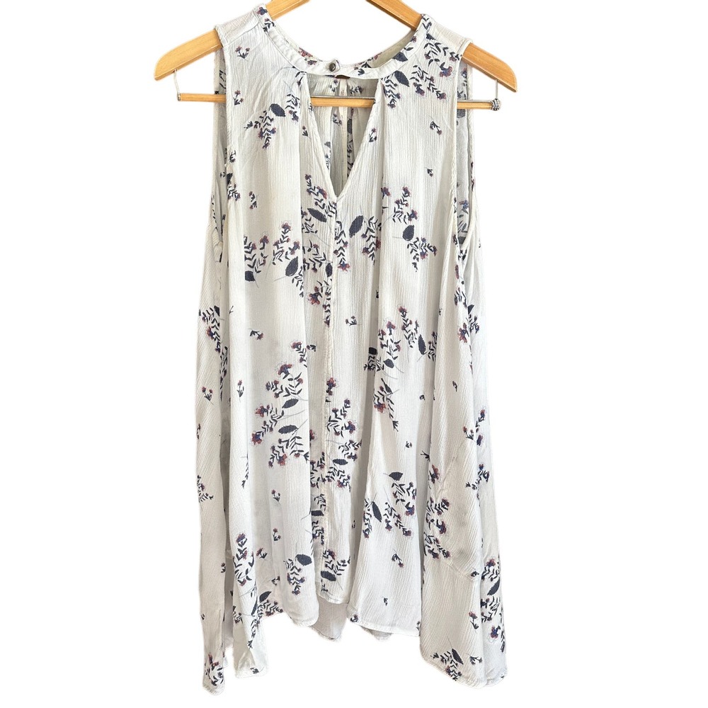 Free People White and Purple Midi Dress - Picture 2 of 5